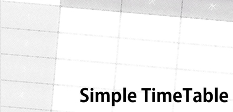 Simple TimeTable